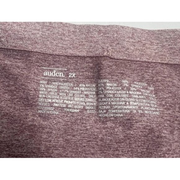 Auden 2X Plus Size Seamless Boy Shorts Womens Underwear - Picture 2 of 4